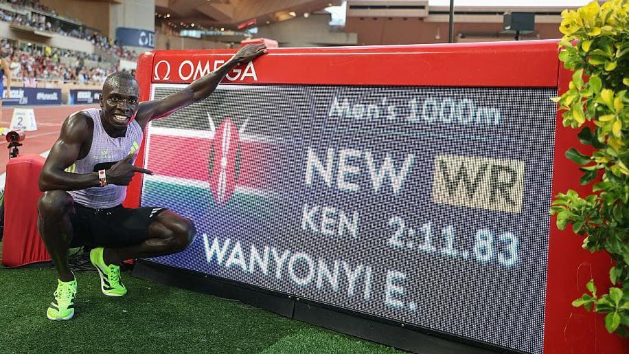 Emmanuel Wanyonyi after another landmark performance, carrying Kenya's middle distance legacy into a new era.
